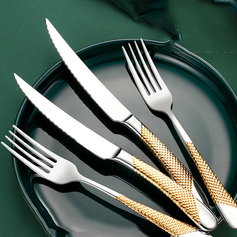 Elevate Your Dining Experience with the Creative Household Stainless Steel Cutlery Set