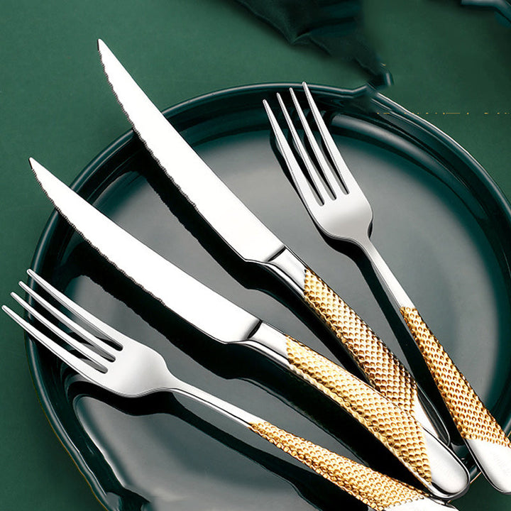 Elevate Your Dining Experience with the Creative Household Stainless Steel Cutlery Set