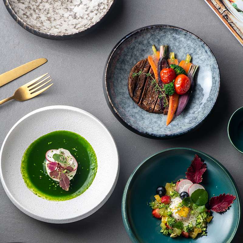 Elevate Your Dining Experience with Fashionable Simple Ceramic Tableware Plates