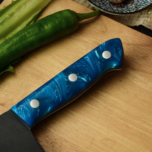 Why Our Forged Stainless Steel Blue Handle Kitchen Knives are a Must-Have