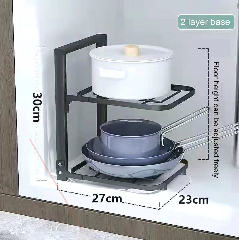 Transform Your Kitchen with the Pot Storage Kitchen Stainless Steel Storage Rack