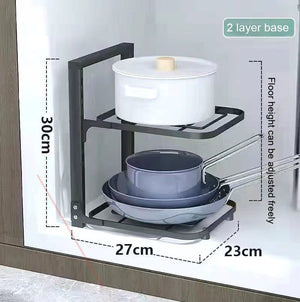 Transform Your Kitchen with the Pot Storage Kitchen Stainless Steel Storage Rack