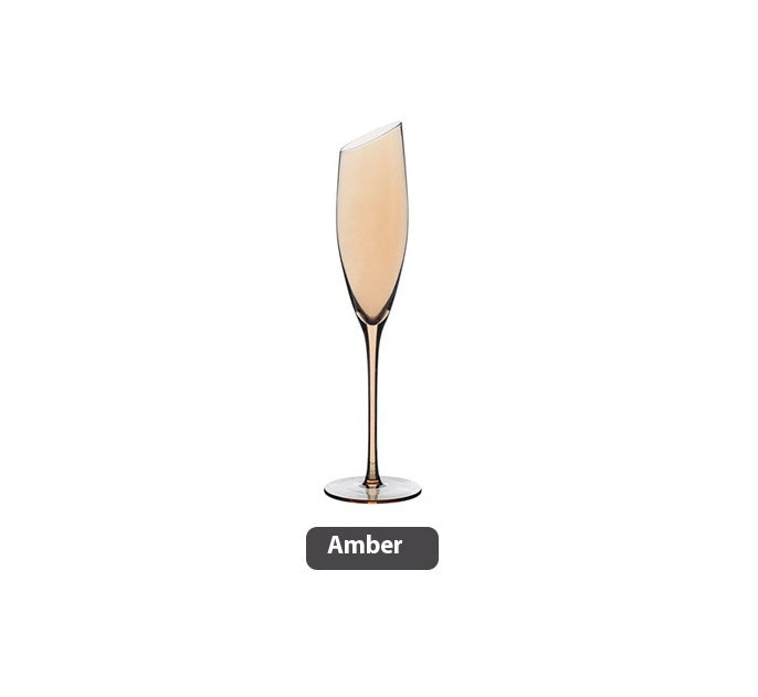 Beveled Crystal Goblet With Big Belly Electroplated Wine And Champagne Glass