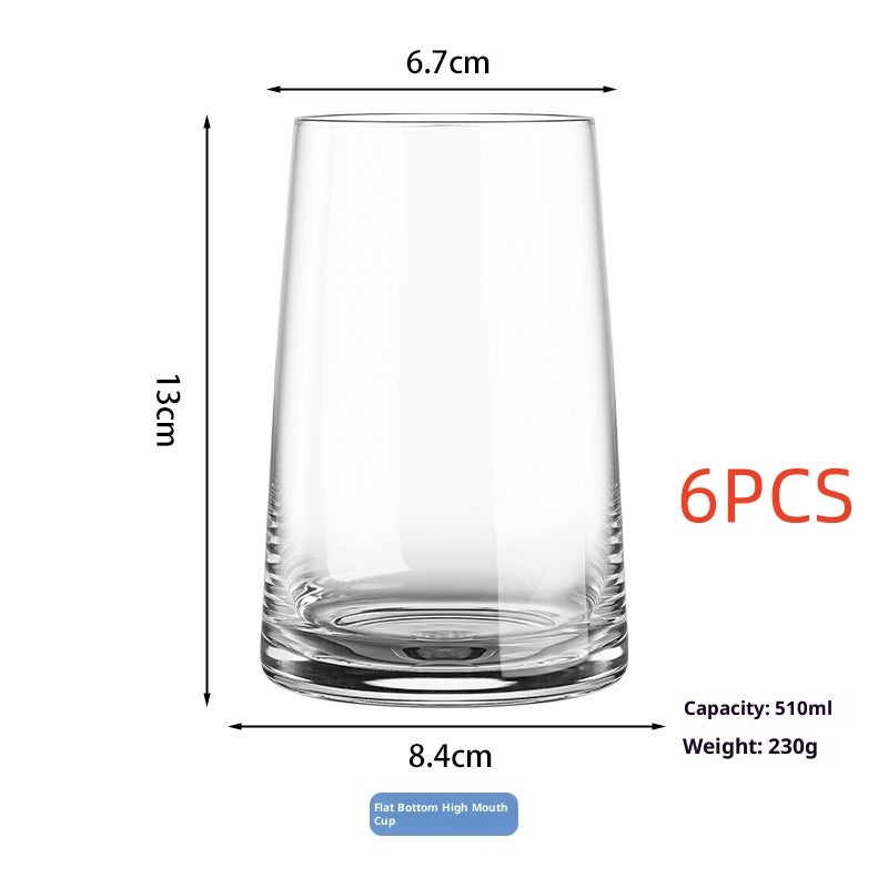Crystal Glass Champagne Juice And Red Wine Glasses
