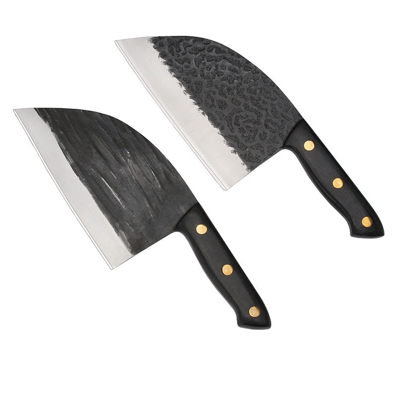 Forged Hammered Stainless Steel Kitchen Knife For Bones And Vegetables
