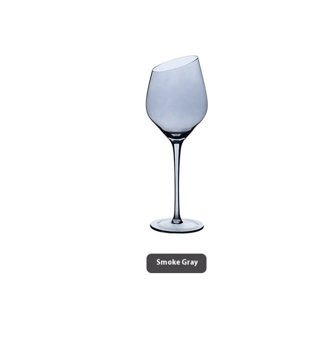 Beveled Crystal Goblet With Big Belly Electroplated Wine And Champagne Glass