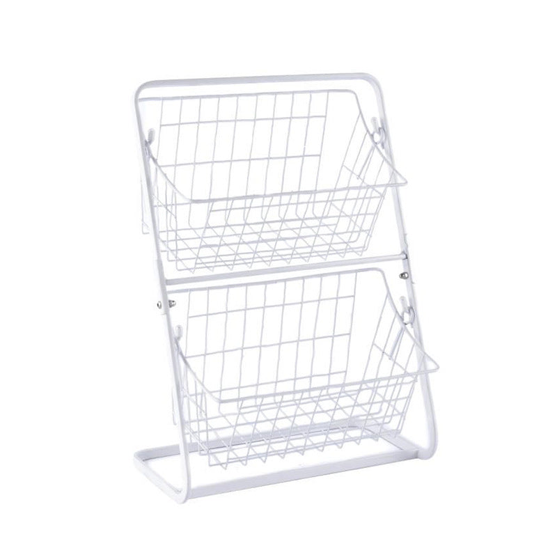 Stainless Steel Multi-Layer Kitchen Storage Rack For Spices And Fruits
