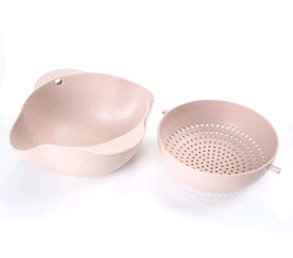 Thickened Plastic Kitchen Laundry And Rice Washing Basket
