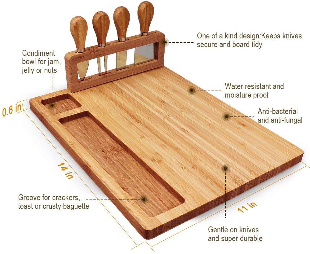 Bamboo Cutting Board And Serving Tray