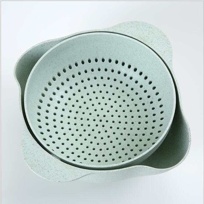 Thickened Plastic Kitchen Laundry And Rice Washing Basket