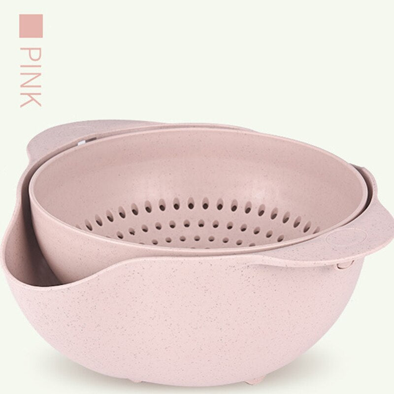 Thickened Plastic Kitchen Laundry And Rice Washing Basket
