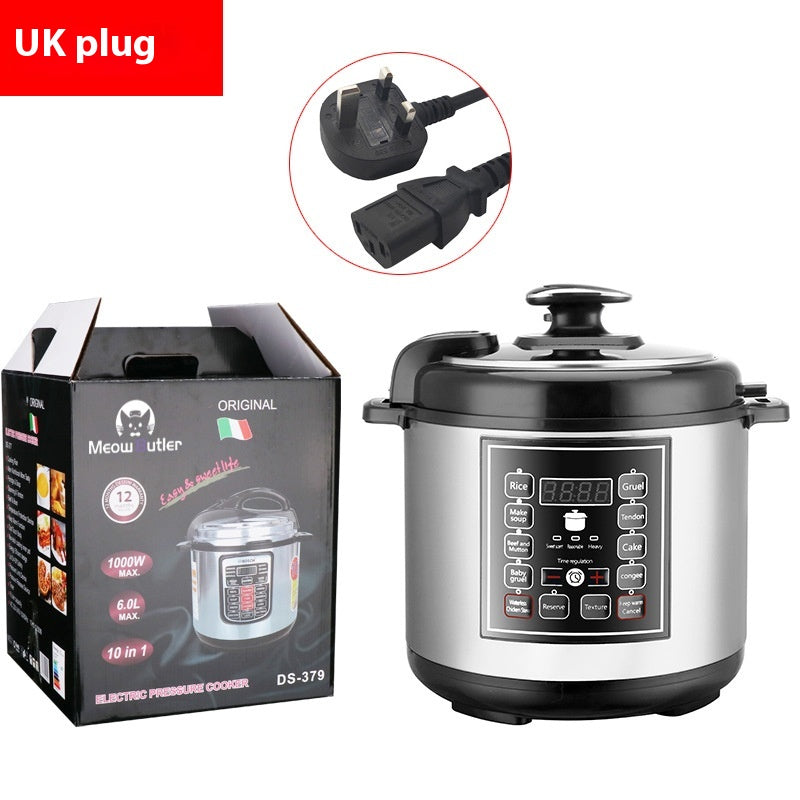 5L Multifunction Intelligent Pressure Rice Cooker With Timer