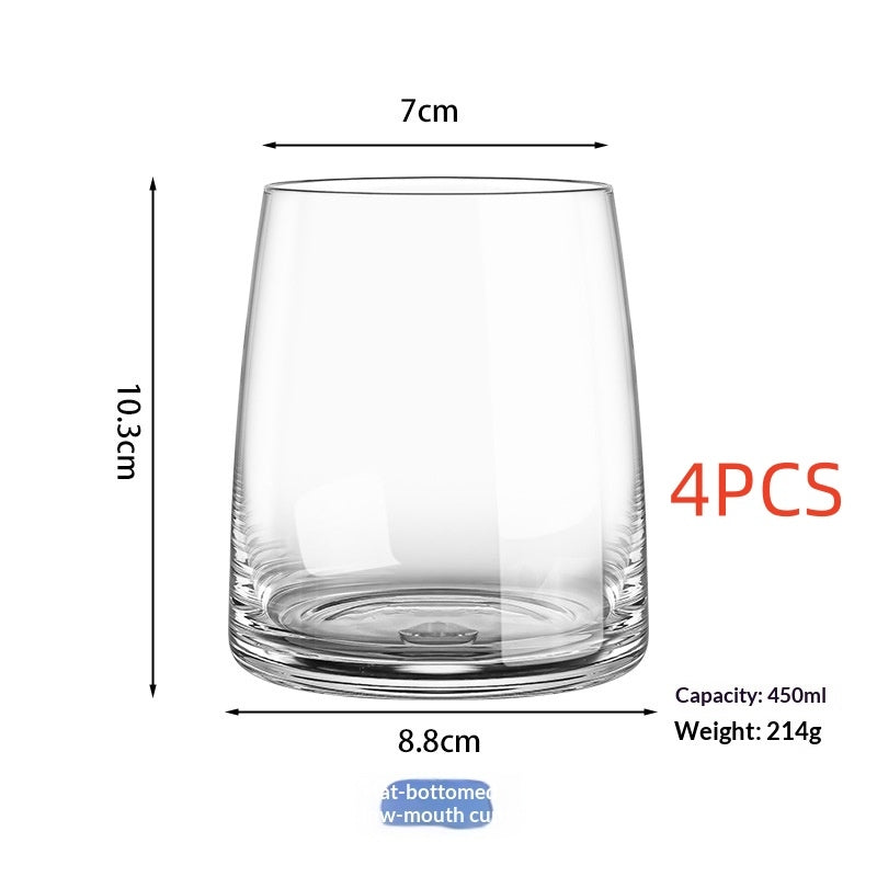 Crystal Glass Champagne Juice And Red Wine Glasses