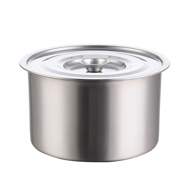 Stainless Steel Non-Magnetic Kitchen Stock Pot With Seasoning Box