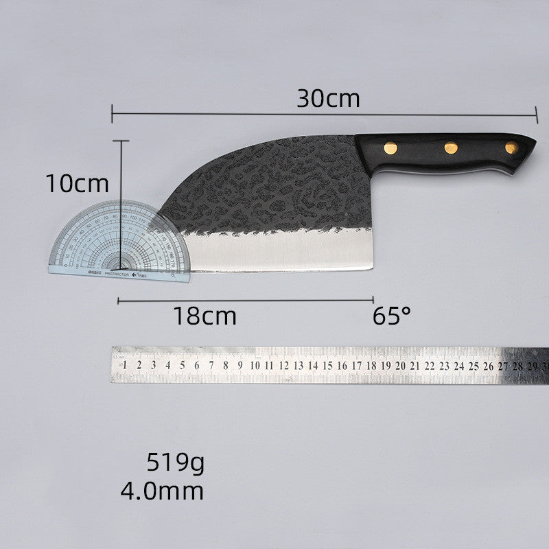 Forged Hammered Stainless Steel Kitchen Knife For Bones And Vegetables