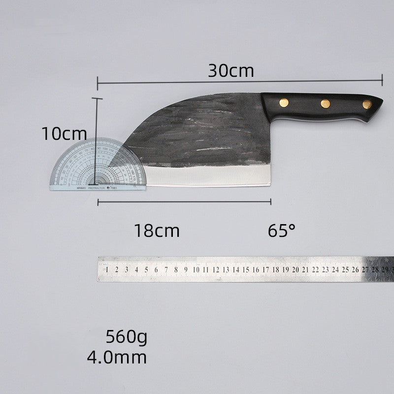 Forged Hammered Stainless Steel Kitchen Knife For Bones And Vegetables