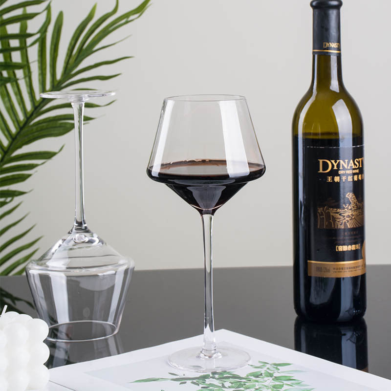 Crystal Glass Creative Golden Trim Burgundy Wine Glass