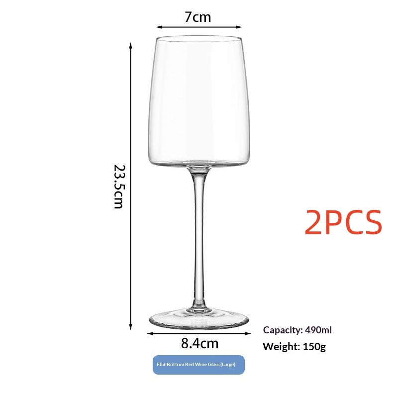 Crystal Glass Champagne Juice And Red Wine Glasses