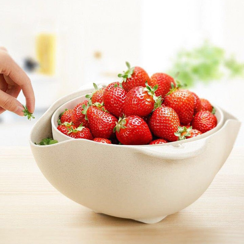 Thickened Plastic Kitchen Laundry And Rice Washing Basket
