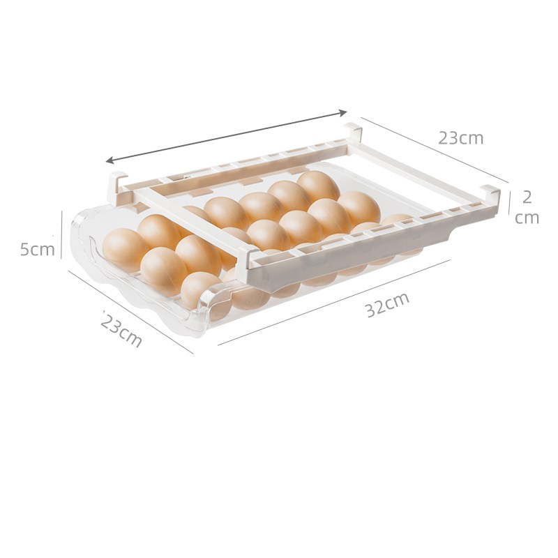 Adjustable Kitchen Fridge Organizer Pull-Out Storage Rack Shelf Holder