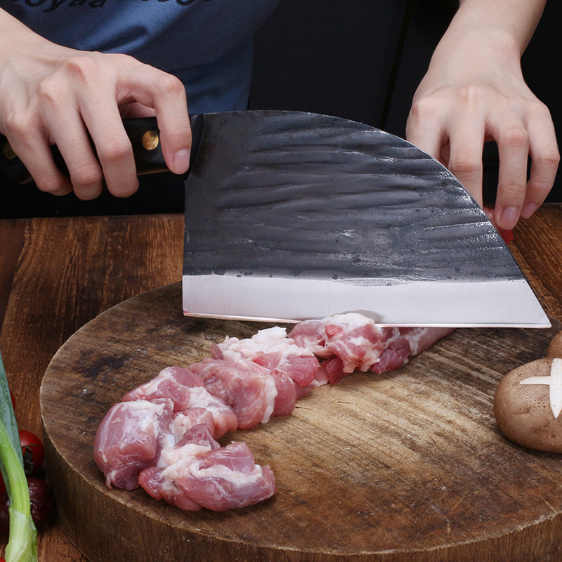 Forged Hammered Stainless Steel Kitchen Knife For Bones And Vegetables
