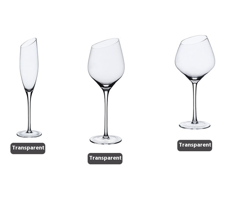 Beveled Crystal Goblet With Big Belly Electroplated Wine And Champagne Glass