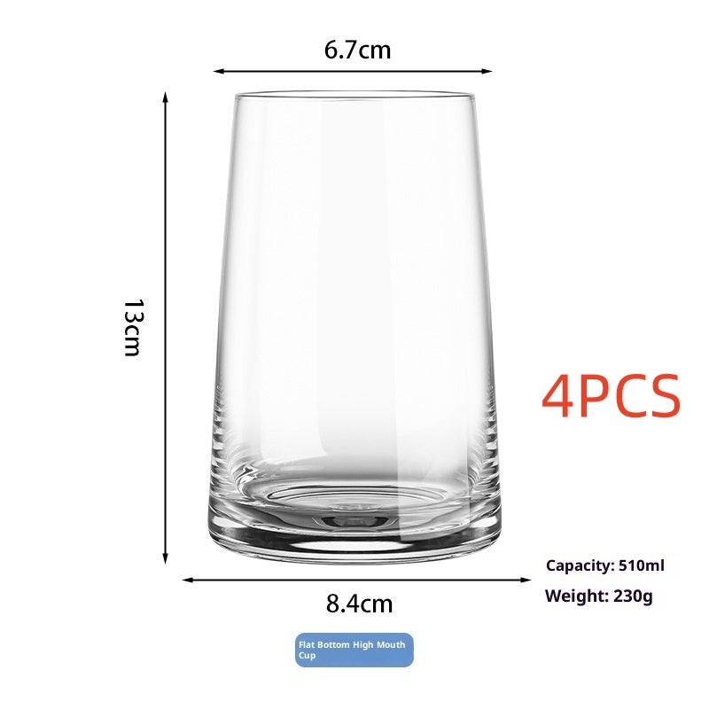 Crystal Glass Champagne Juice And Red Wine Glasses
