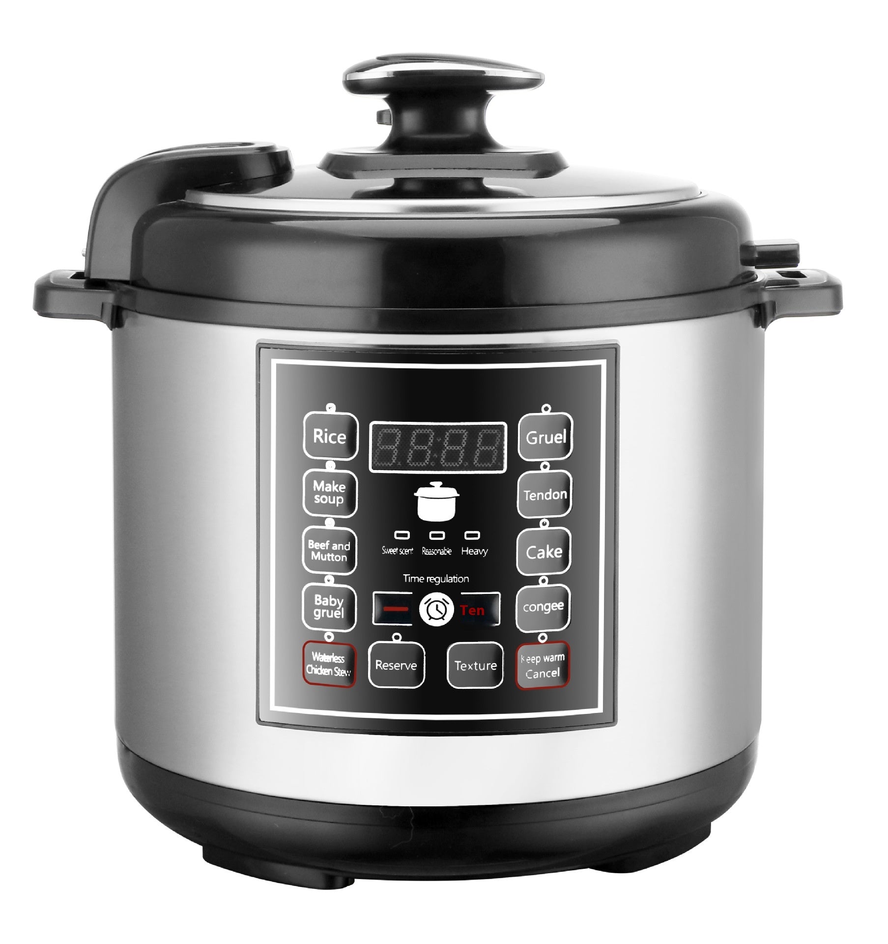 5L Multifunction Intelligent Pressure Rice Cooker With Timer