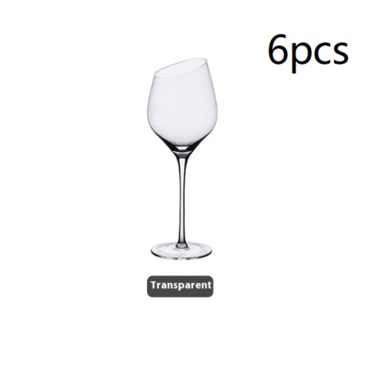 Beveled Crystal Goblet With Big Belly Electroplated Wine And Champagne Glass