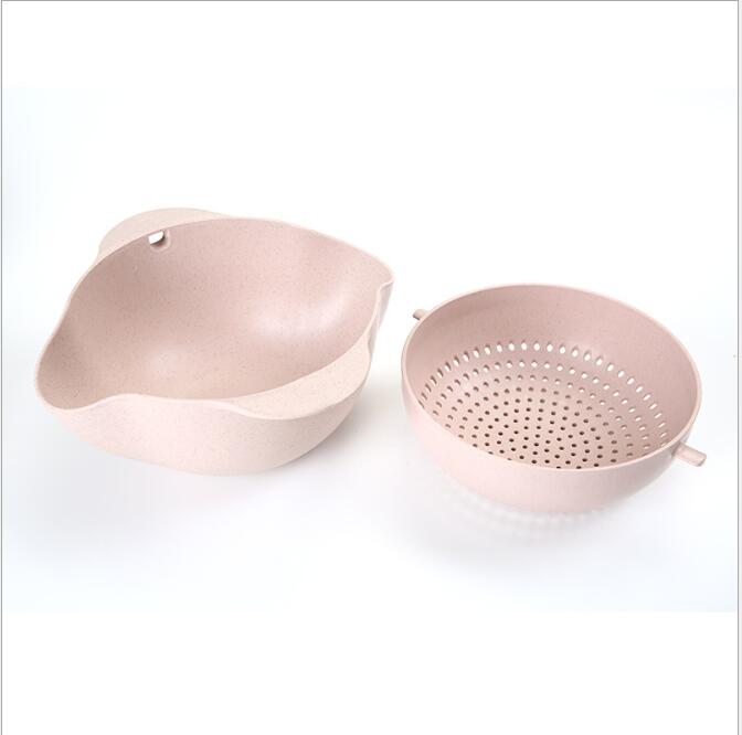 Thickened Plastic Kitchen Laundry And Rice Washing Basket