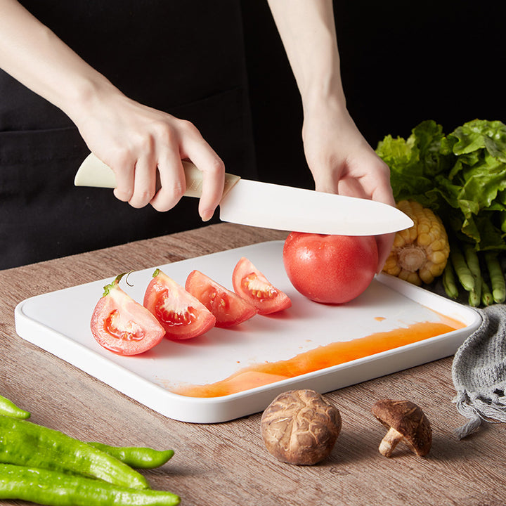 Double-Sided Plastic Kitchen Cutting Board For Fruits And Vegetables