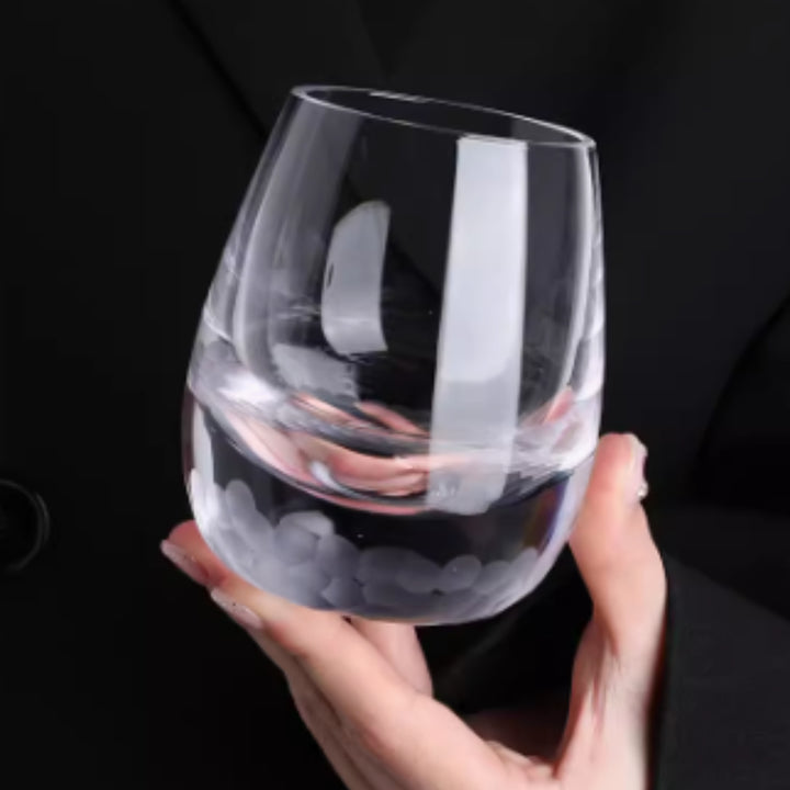 Chuyun Hand Carved Wine Glass, Whiskey Glass, Crystal Glass