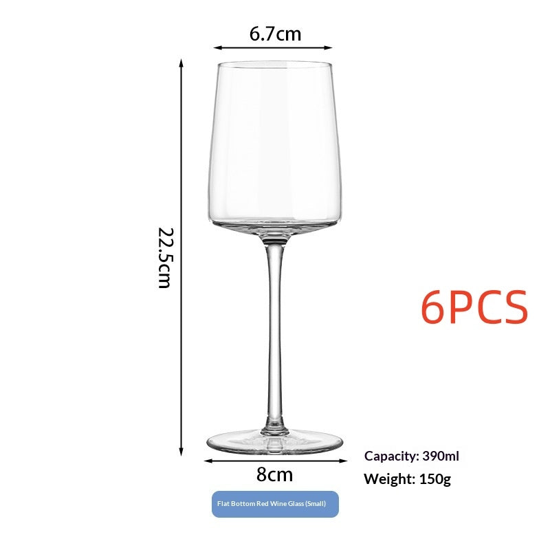 Crystal Glass Champagne Juice And Red Wine Glasses