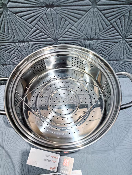 Stainless Steel Large Capacity Thickened Stock Pot With Handles