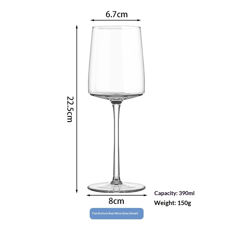 Crystal Glass Champagne Juice And Red Wine Glasses