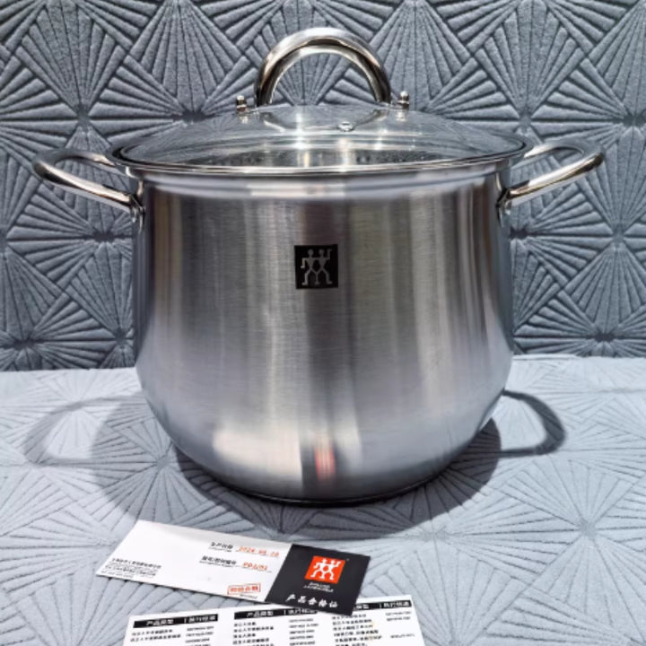 Stainless Steel Large Capacity Thickened Stock Pot With Handles