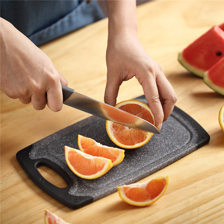 Imitation Marble 3-Piece Hangable Plastic Vegetable Cutting Board Set