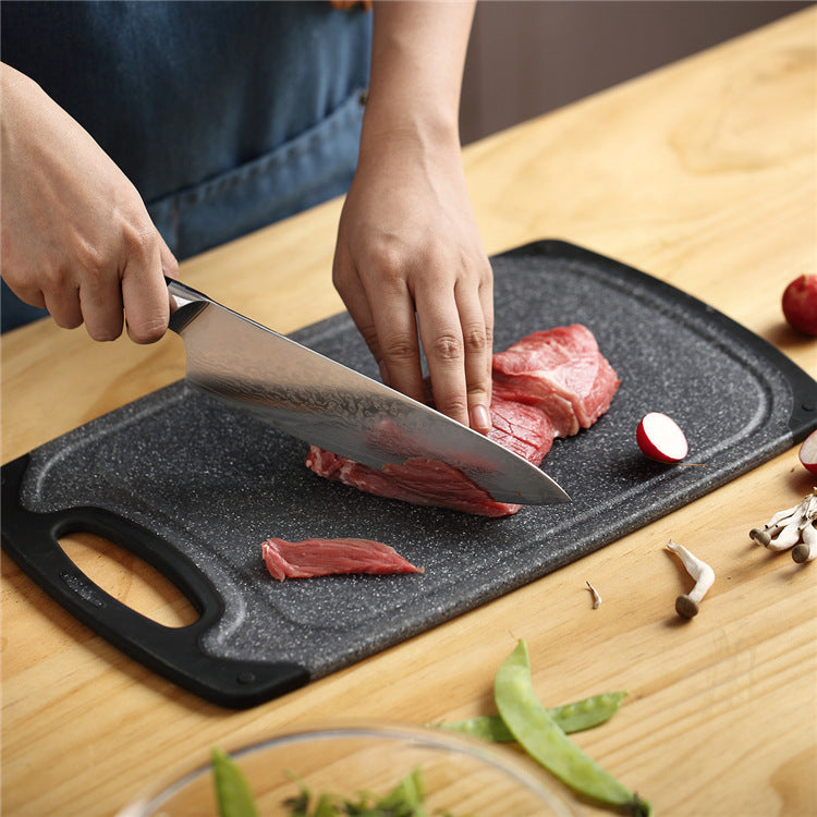Imitation Marble 3-Piece Hangable Plastic Vegetable Cutting Board Set
